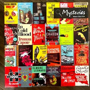 Remarks Mysteries 1000 piece puzzle book covers